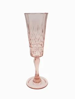 Acrylic Tableware|Glassware*3rd Party Other Acrylic Crystal Cut Flute Glass Pink