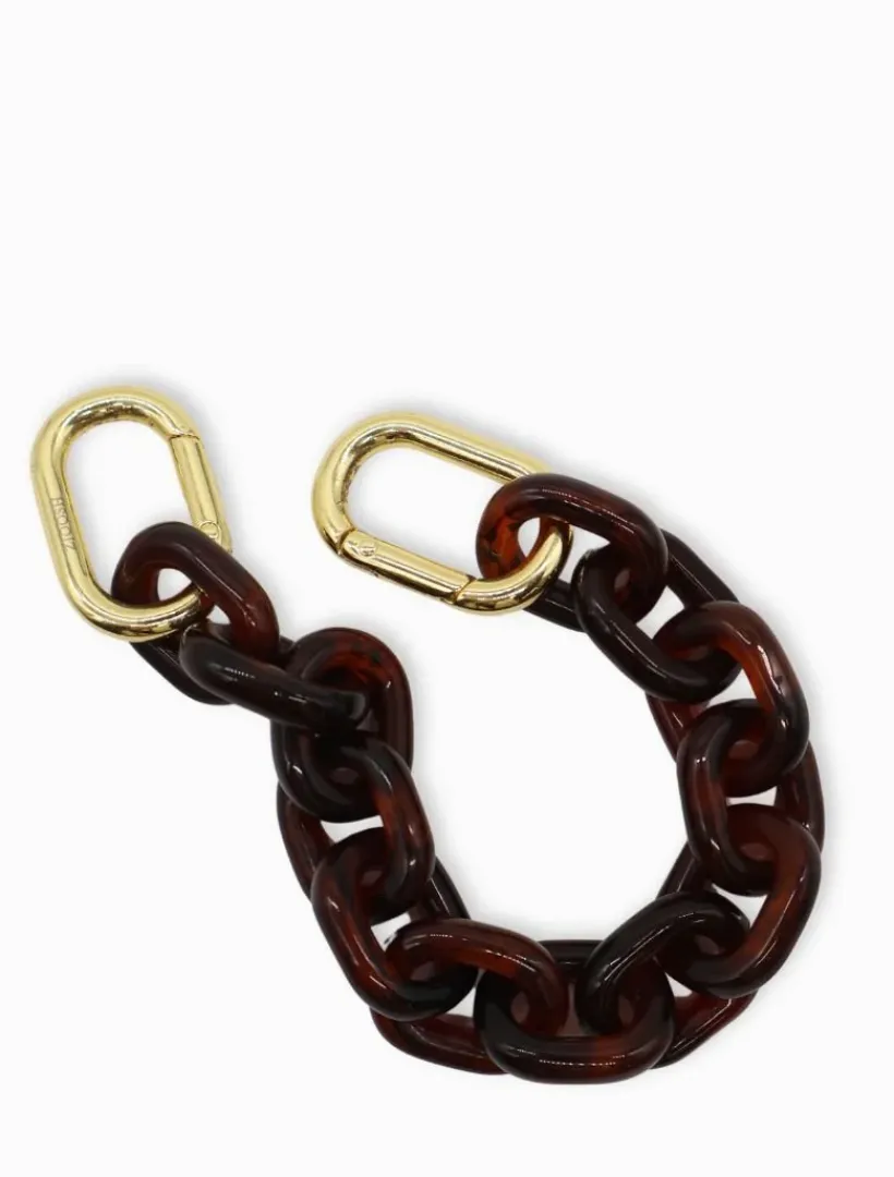 Bangles And Bracelets*Zjoosh Acrylic Link Bracelet Dark Tortoise