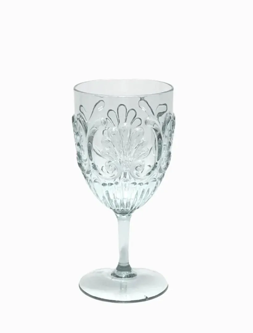 Acrylic Tableware|Glassware*3rd Party Other Acrylic Wine Glass Scollop Clear