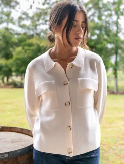 Jackets And Coats|Knits And Jumpers*Zjoosh Alhambra Knit Jacket Ivory