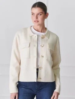 Jackets And Coats|Knits And Jumpers*Zjoosh Alhambra Knit Jacket Ivory