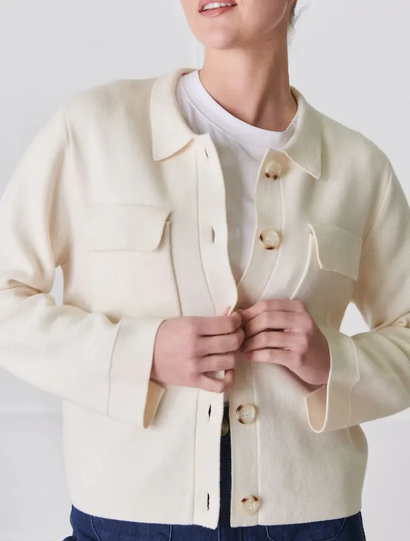 Jackets And Coats|Knits And Jumpers*Zjoosh Alhambra Knit Jacket Ivory