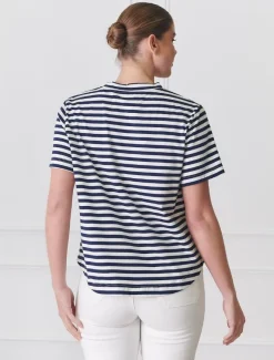 Shirts And Tops*Zjoosh Alice Striped Tee Navy