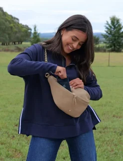 Loungewear|Knits And Jumpers*Zjoosh Alysha Zip Through Sweatshirt Navy