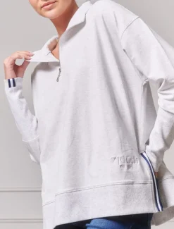 Loungewear|Knits And Jumpers*Zjoosh Alysha Zip Through Sweatshirt Grey