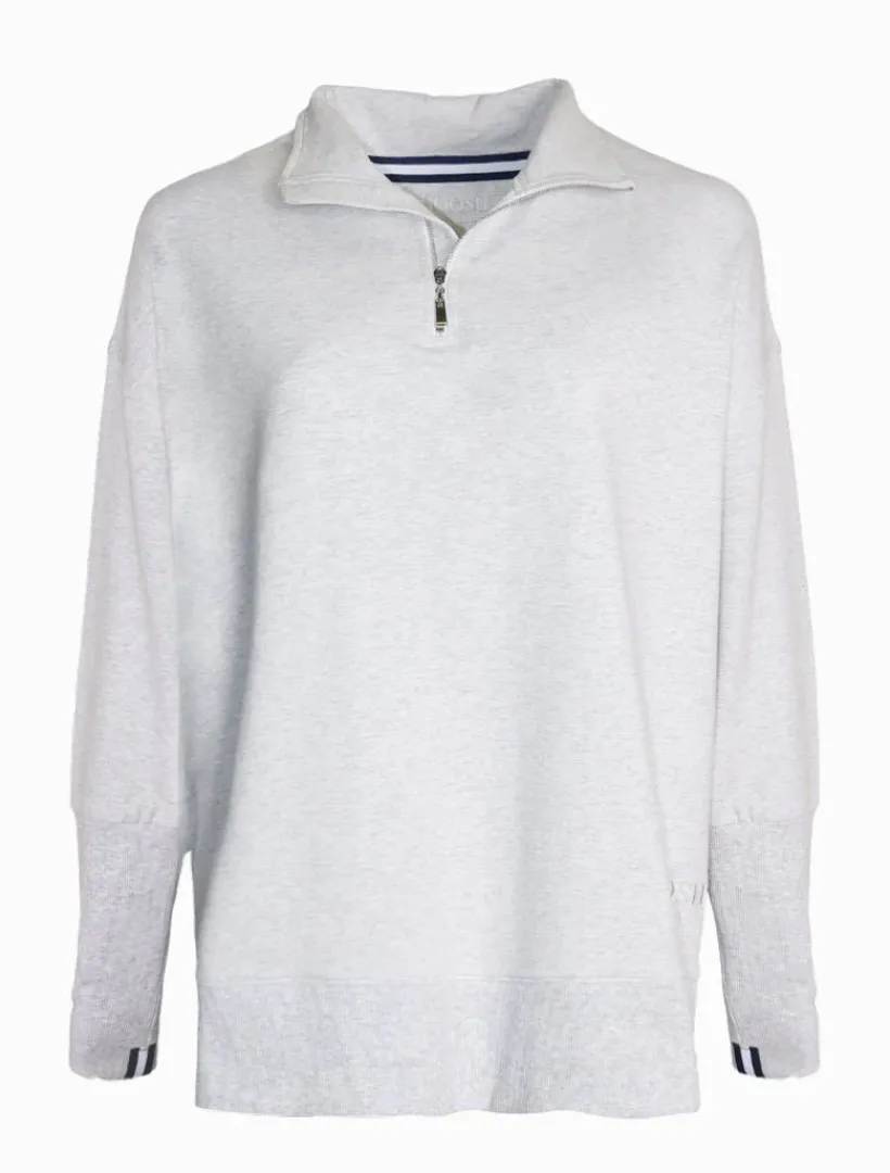 Loungewear|Knits And Jumpers*Zjoosh Alysha Zip Through Sweatshirt Grey