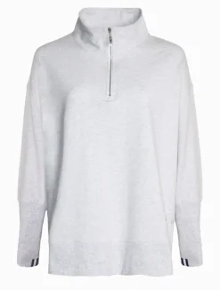 Loungewear|Knits And Jumpers*Zjoosh Alysha Zip Through Sweatshirt Grey