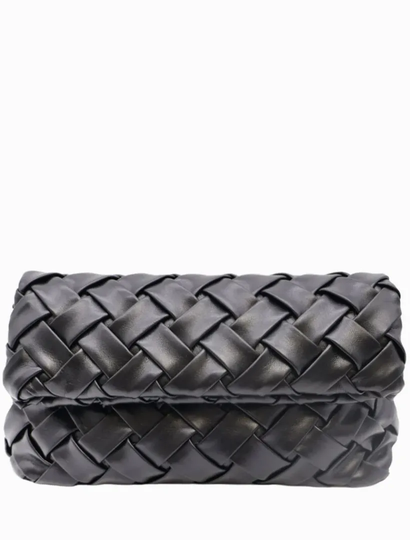 Clutches*Zjoosh Amber Woven Bag - FINAL SALE Black