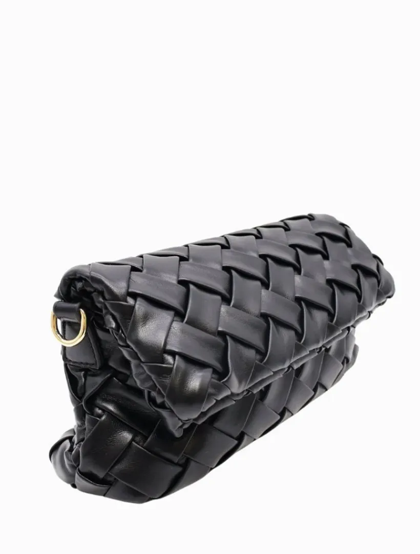 Clutches*Zjoosh Amber Woven Bag - FINAL SALE Black