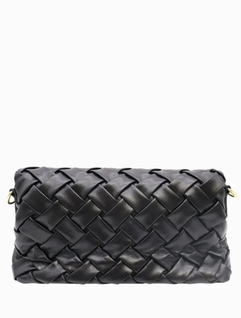 Clutches*Zjoosh Amber Woven Bag - FINAL SALE Black