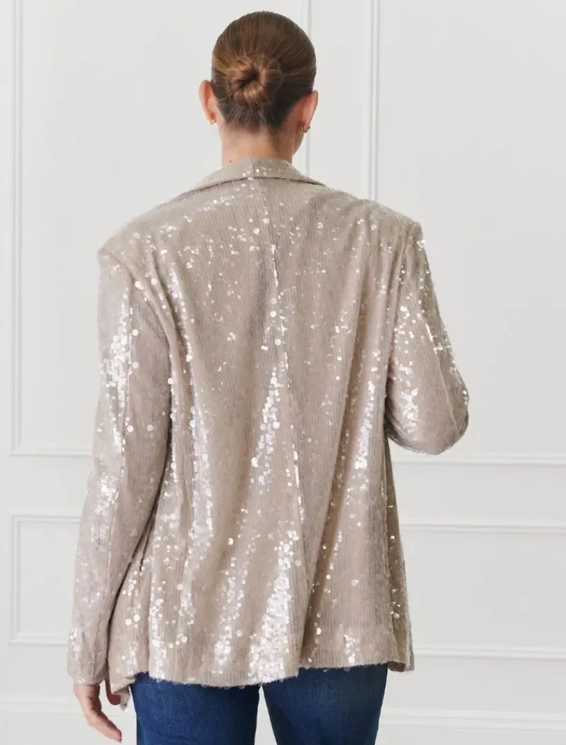 Jackets And Coats*Zjoosh Anais Sequin Jacket Mink