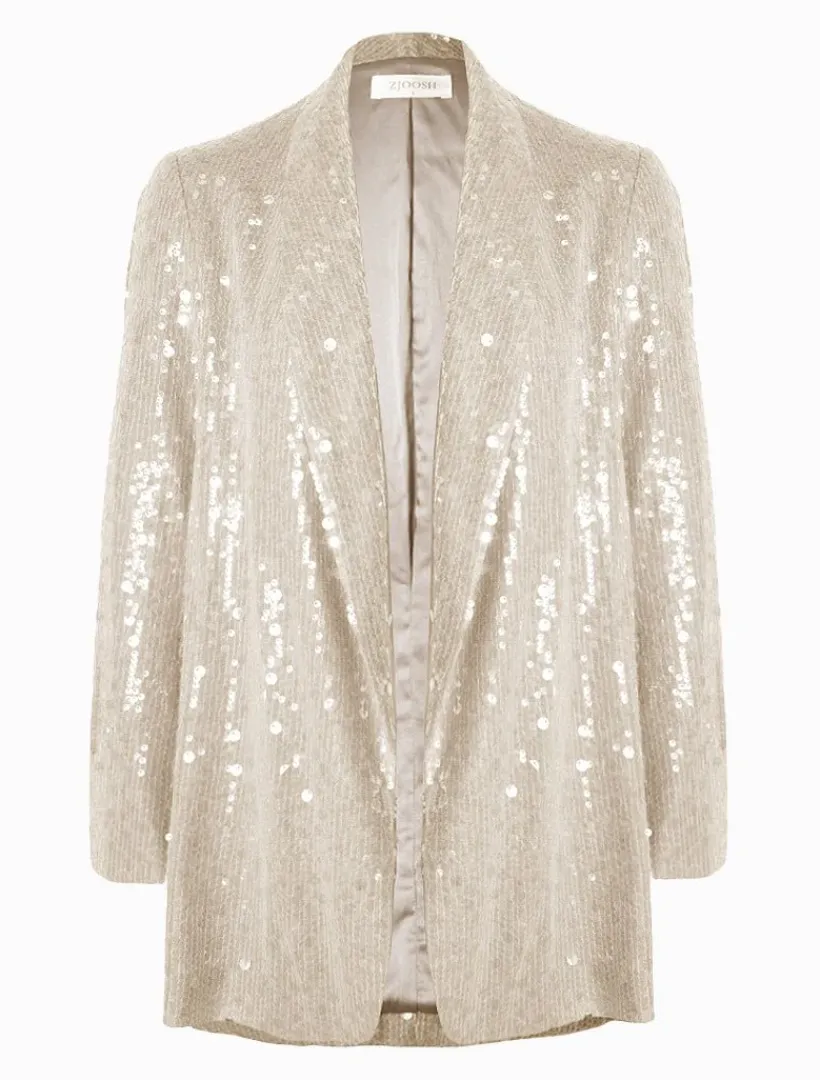 Jackets And Coats*Zjoosh Anais Sequin Jacket Mink