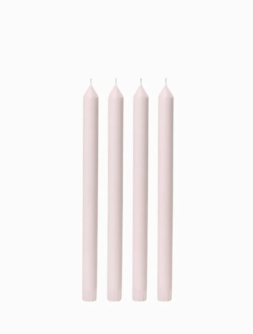 Unscented Candles*3rd Party Other Antique pink 30cm Dinner Candle (Pack of 4)