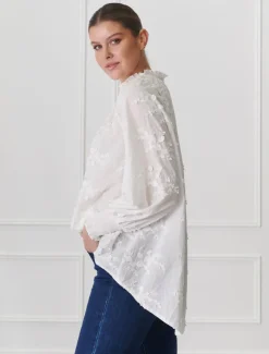 Shirts And Tops*Zjoosh Anya Lace Shirt White