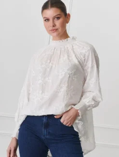 Shirts And Tops*Zjoosh Anya Lace Shirt White