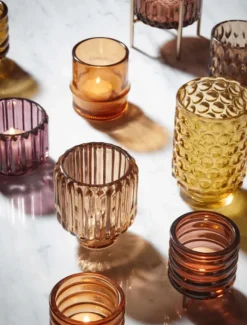 Tea Lights & Candle Holders*3rd Party Other Ashi Tealight Holder Burnt Sienna Large