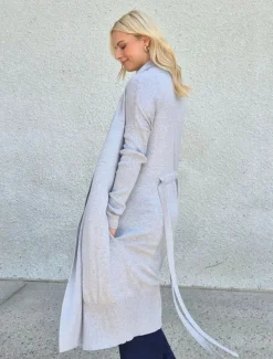 Pyjamas|Loungewear*Zjoosh Aspen Lounge Wrap Cardigan Grey