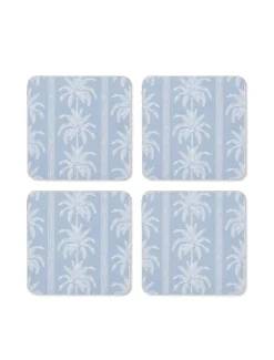 Coasters & Placemats*3rd Party Other Banana Tree Square Coaster Set 4
