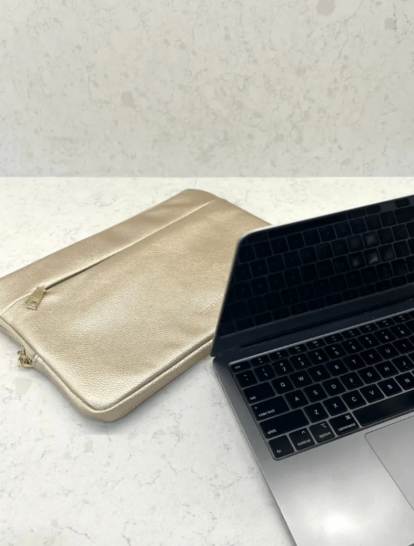 Travel And Cosmetic Bags|Travel & Cosmetic Bags*Zjoosh Billy Laptop Cover Gold