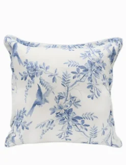 Cushions*Zjoosh Birds in Flight Linen Cushion Light Blue LightBlue