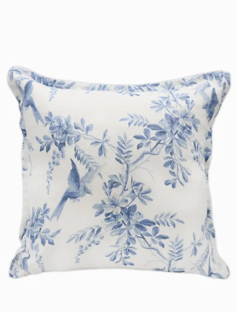 Cushions*Zjoosh Birds in Flight Linen Cushion Light Blue LightBlue