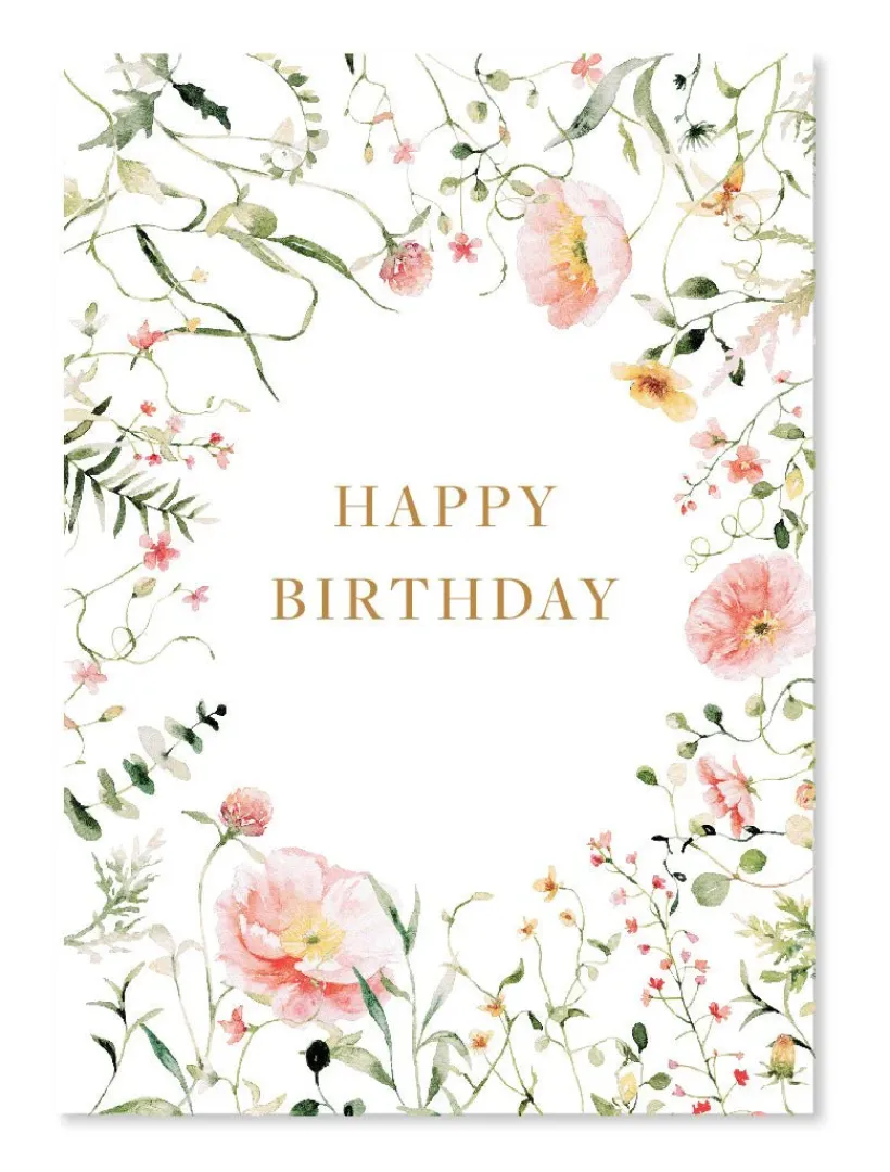 Stationery*Zjoosh Birthday Spring Blooms Card