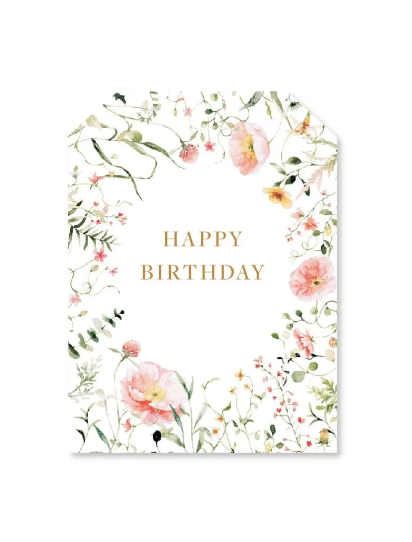 Stationery*Zjoosh Birthday Spring Blooms Tag