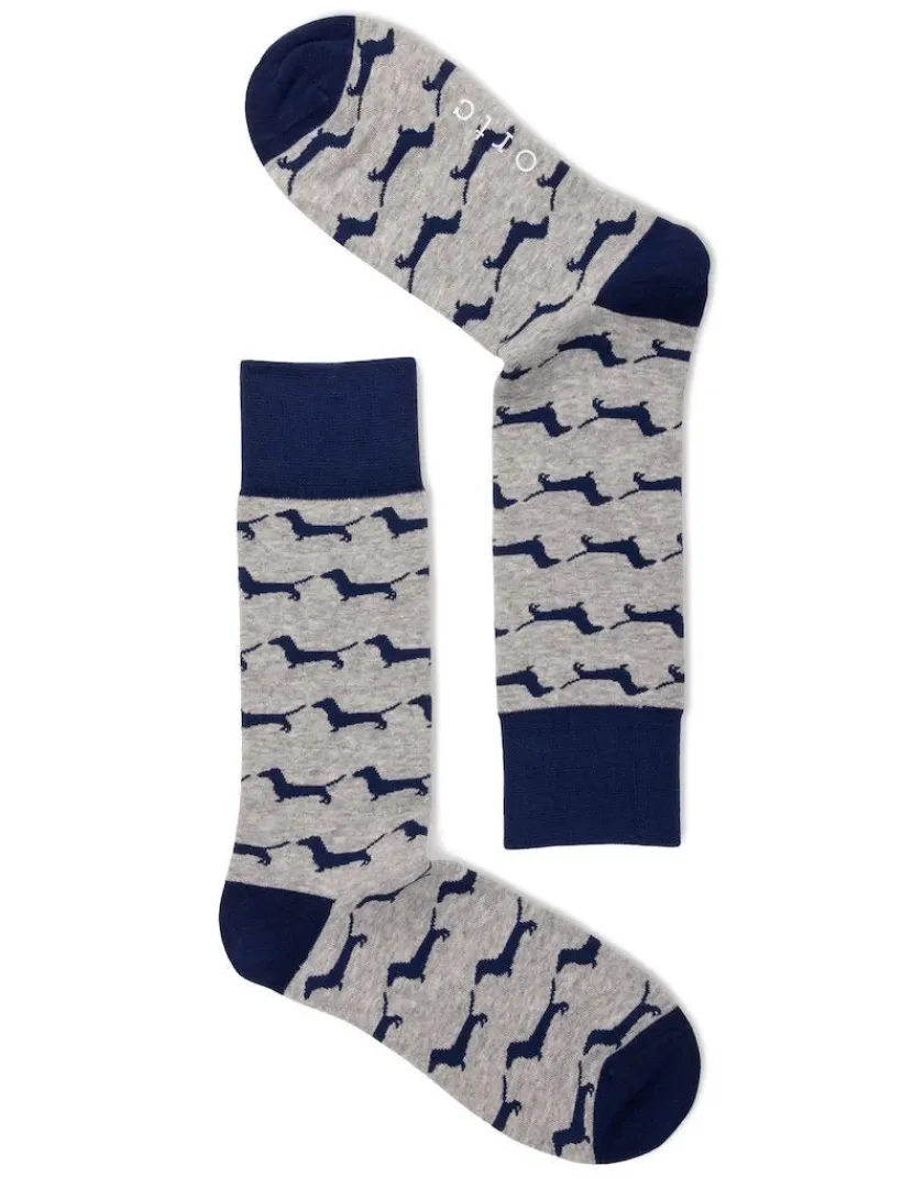 Bed Socks*3rd Party Other Blue Stripe Dachies Socks