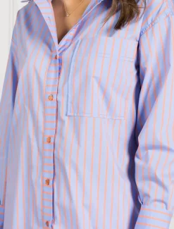 Shirts And Tops*Zjoosh Blue Tangelo Stripe Shirt - FINAL SALE