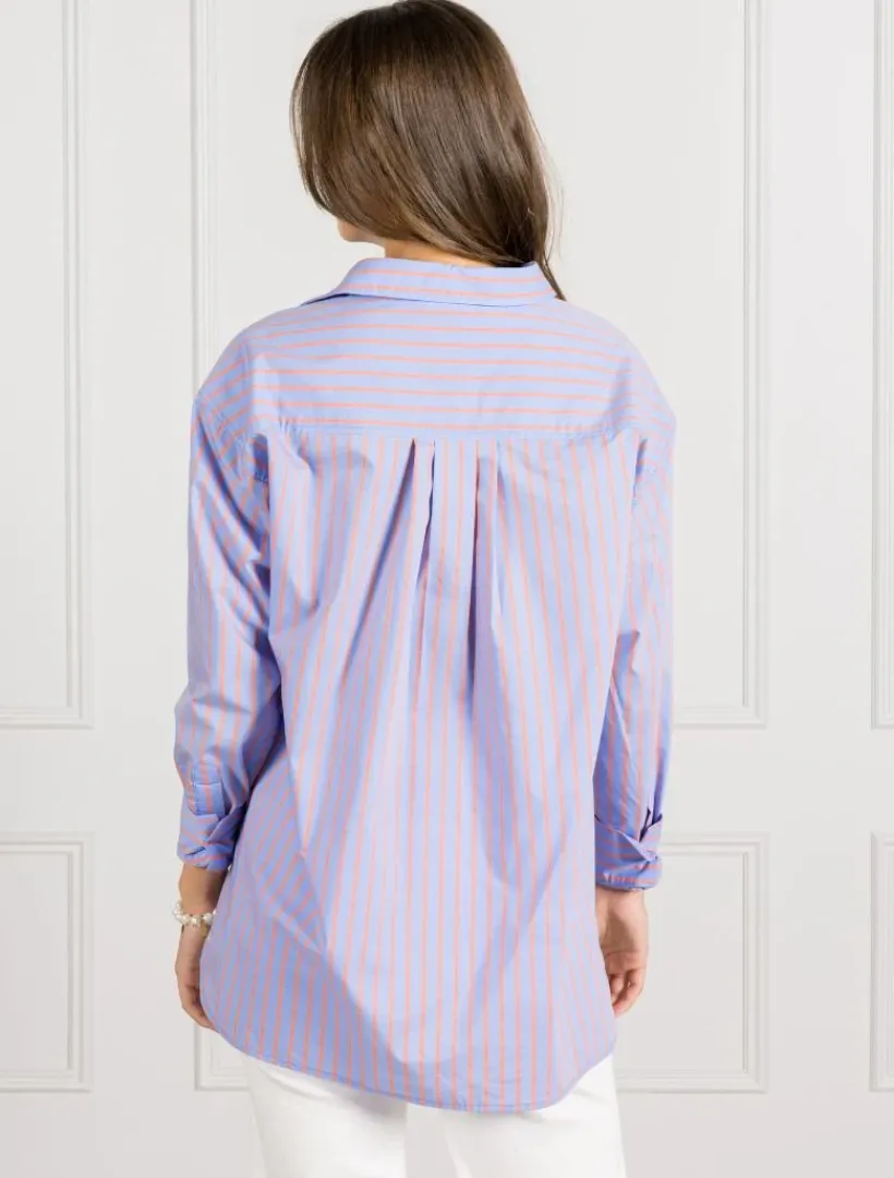 Shirts And Tops*Zjoosh Blue Tangelo Stripe Shirt - FINAL SALE