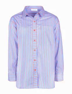 Shirts And Tops*Zjoosh Blue Tangelo Stripe Shirt - FINAL SALE