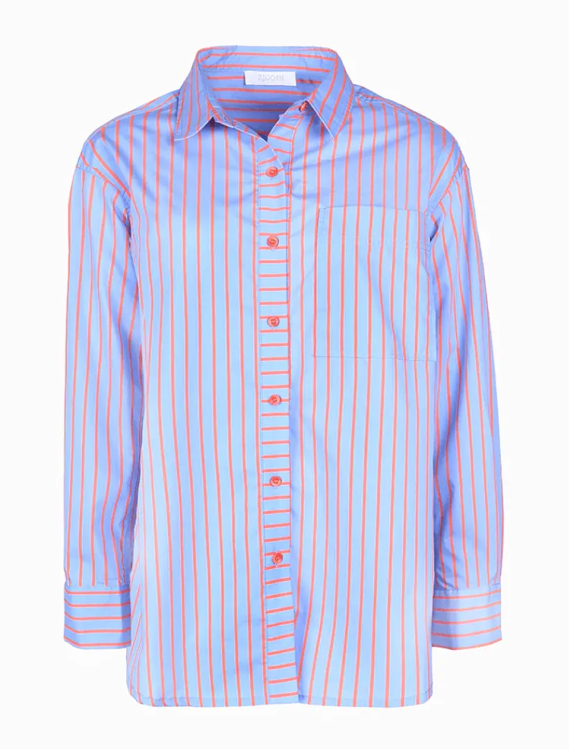 Shirts And Tops*Zjoosh Blue Tangelo Stripe Shirt - FINAL SALE
