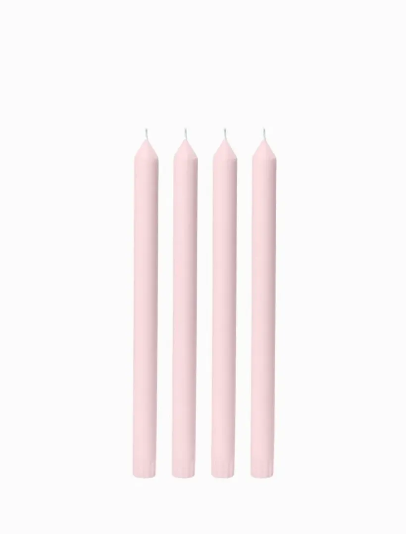 Unscented Candles*3rd Party Other Blush Pink 30cm Dinner Candle (Pack of 4)
