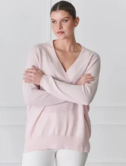 Knits And Jumpers*Zjoosh Boyfriend Cashmere Jumper Pink
