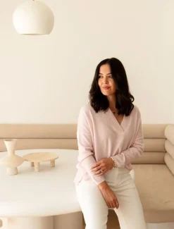 Knits And Jumpers*Zjoosh Boyfriend Cashmere Jumper Pink