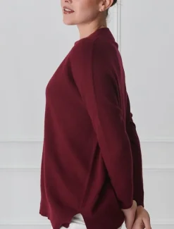 Knits And Jumpers*Zjoosh Boyfriend Cashmere Jumper Pinot