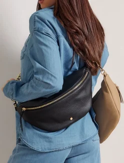 Zjoosh Leather|Bum Bags*Zjoosh Brandi Sling Bag Black