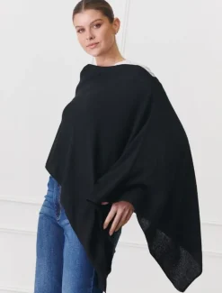 Scarves|Ponchos And Ponchettes*Zjoosh Cashmere Ponchette Black