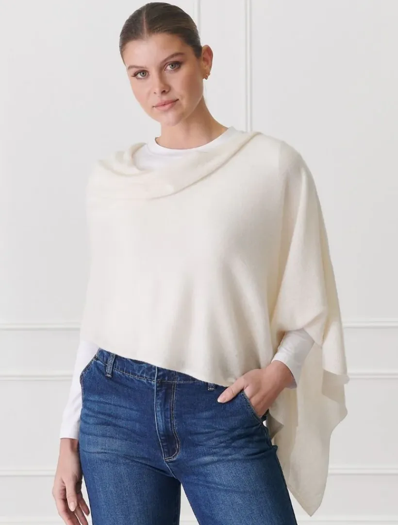 Scarves|Ponchos And Ponchettes*Zjoosh Cashmere Ponchette Cream