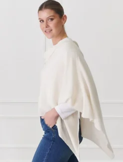 Scarves|Ponchos And Ponchettes*Zjoosh Cashmere Ponchette Cream
