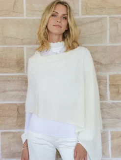 Scarves|Ponchos And Ponchettes*Zjoosh Cashmere Ponchette Cream