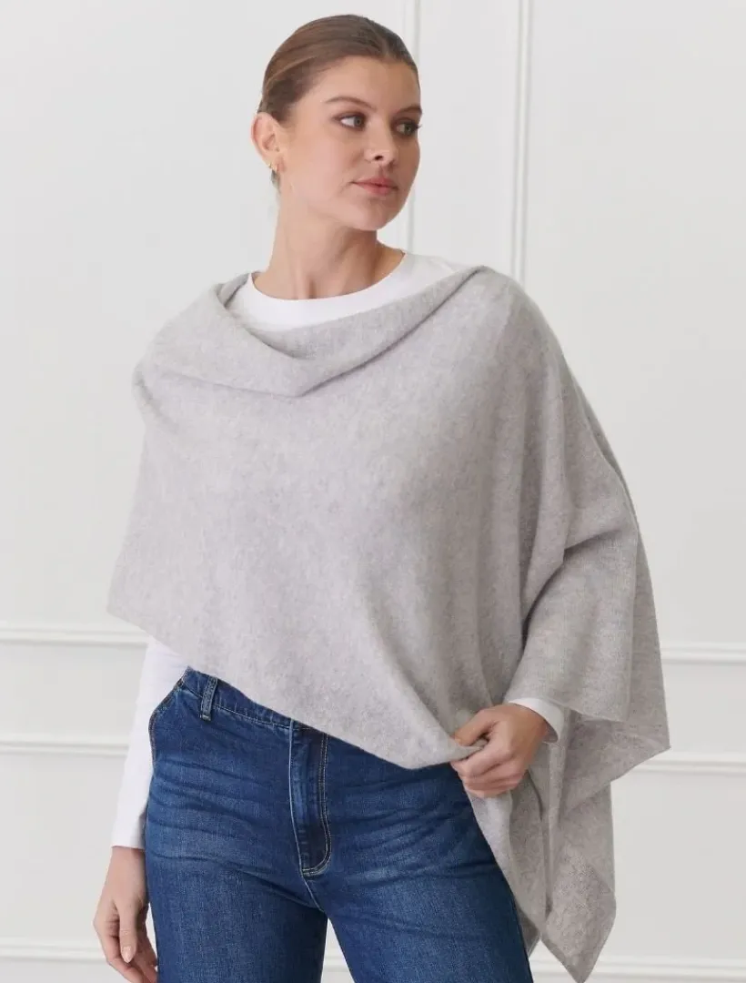 Scarves|Ponchos And Ponchettes*Zjoosh Cashmere Ponchette Grey