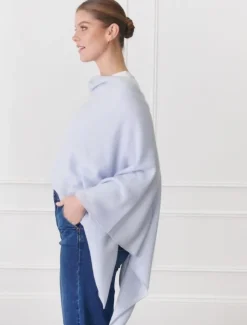 Scarves|Ponchos And Ponchettes*Zjoosh Cashmere Ponchette Pale Blue PaleBlue