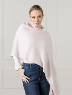 Scarves|Ponchos And Ponchettes*Zjoosh Cashmere Ponchette Parfait Pink ParfaitPink