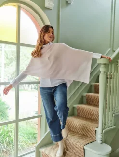 Scarves|Ponchos And Ponchettes*Zjoosh Cashmere Ponchette Parfait Pink ParfaitPink