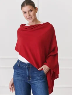 Scarves|Ponchos And Ponchettes*Zjoosh Cashmere Ponchette Rosewood