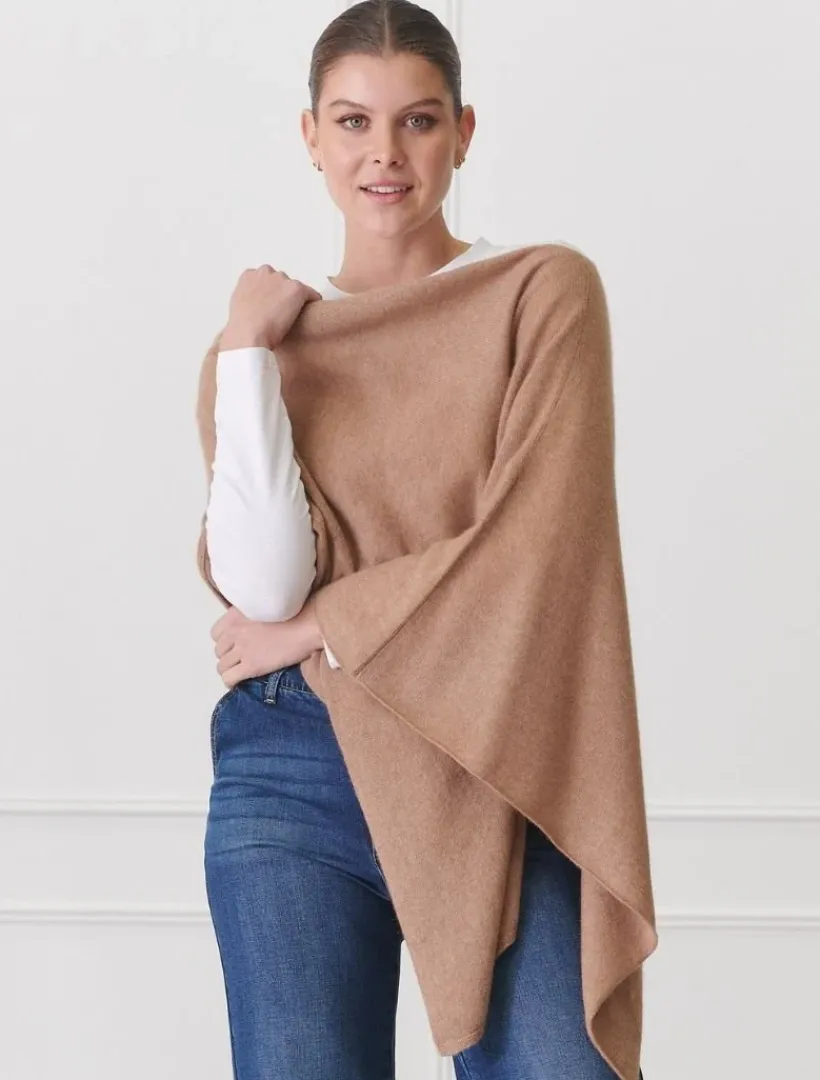 Scarves|Ponchos And Ponchettes*Zjoosh Cashmere Ponchette Tan