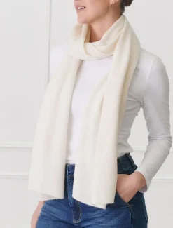 Cashmere Scarves|Scarves*Zjoosh Cashmere Scarf Cream