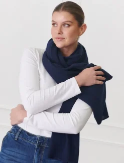 Cashmere Scarves|Scarves*Zjoosh Cashmere Scarf Navy