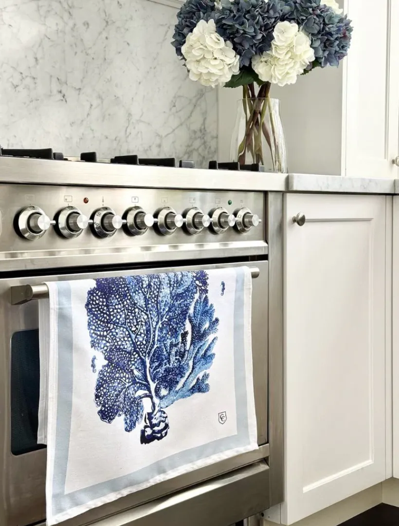 Towels*Zjoosh CC Botanical Tea Towel Aquatic
